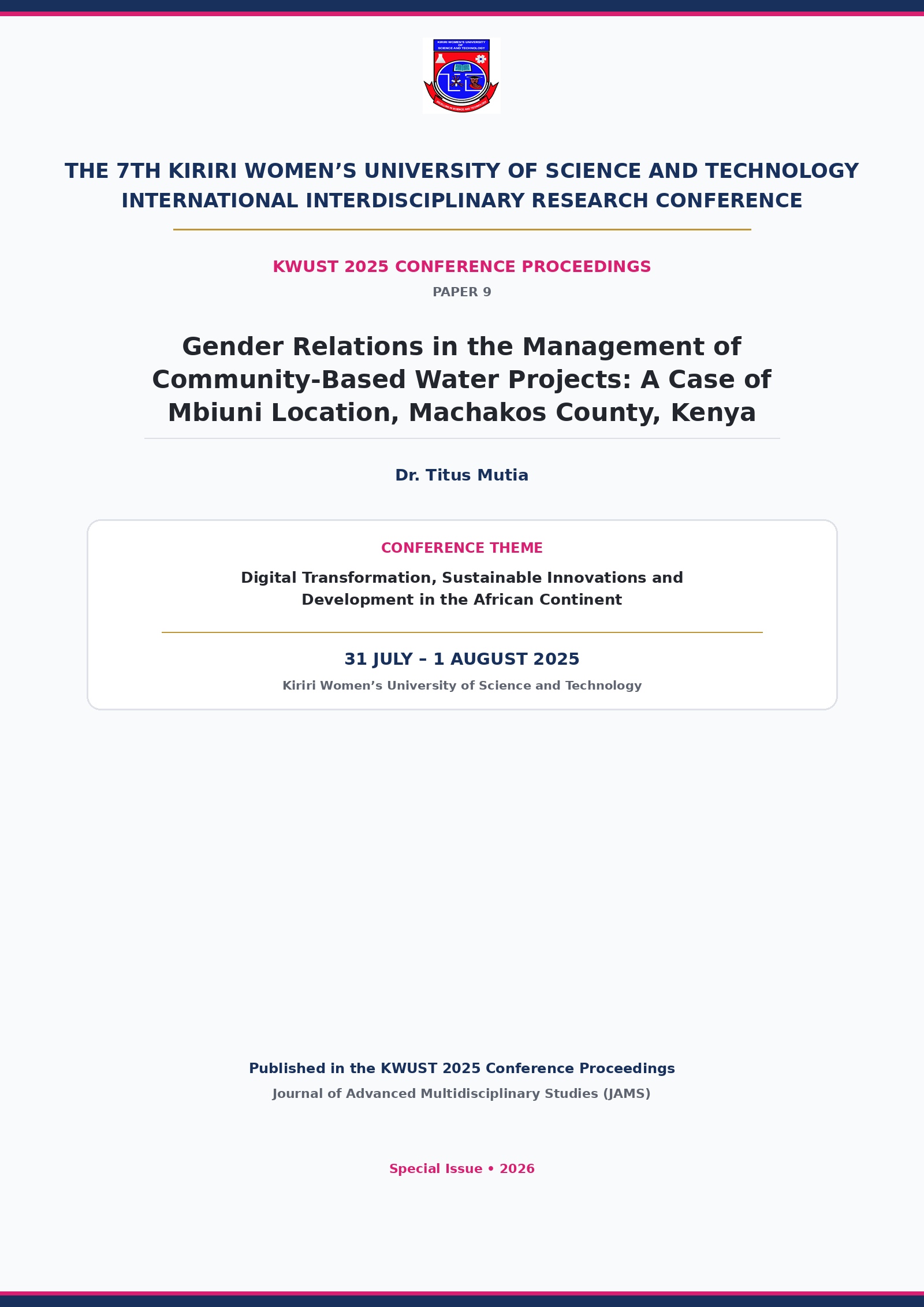 Cover Page