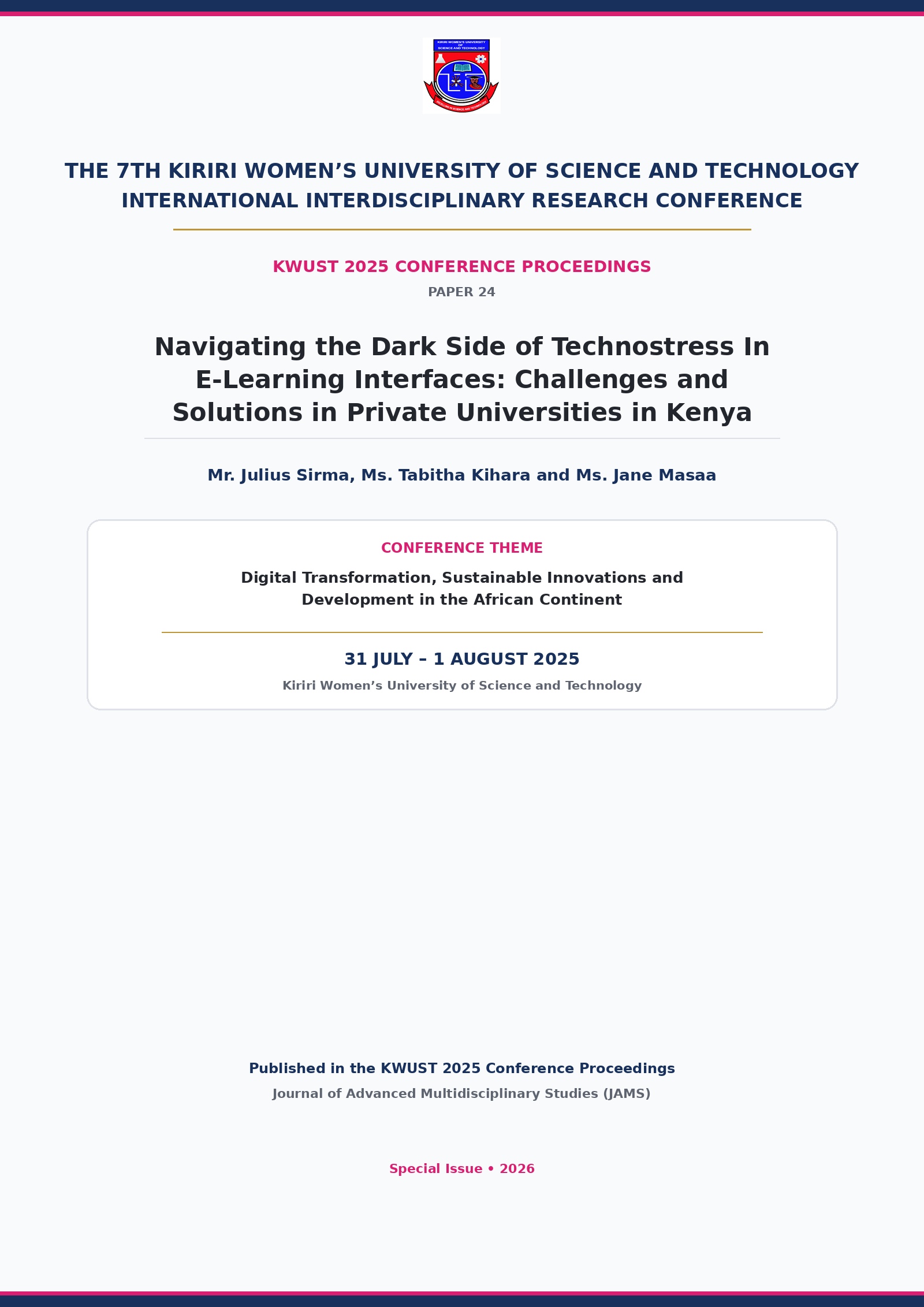 Cover Page