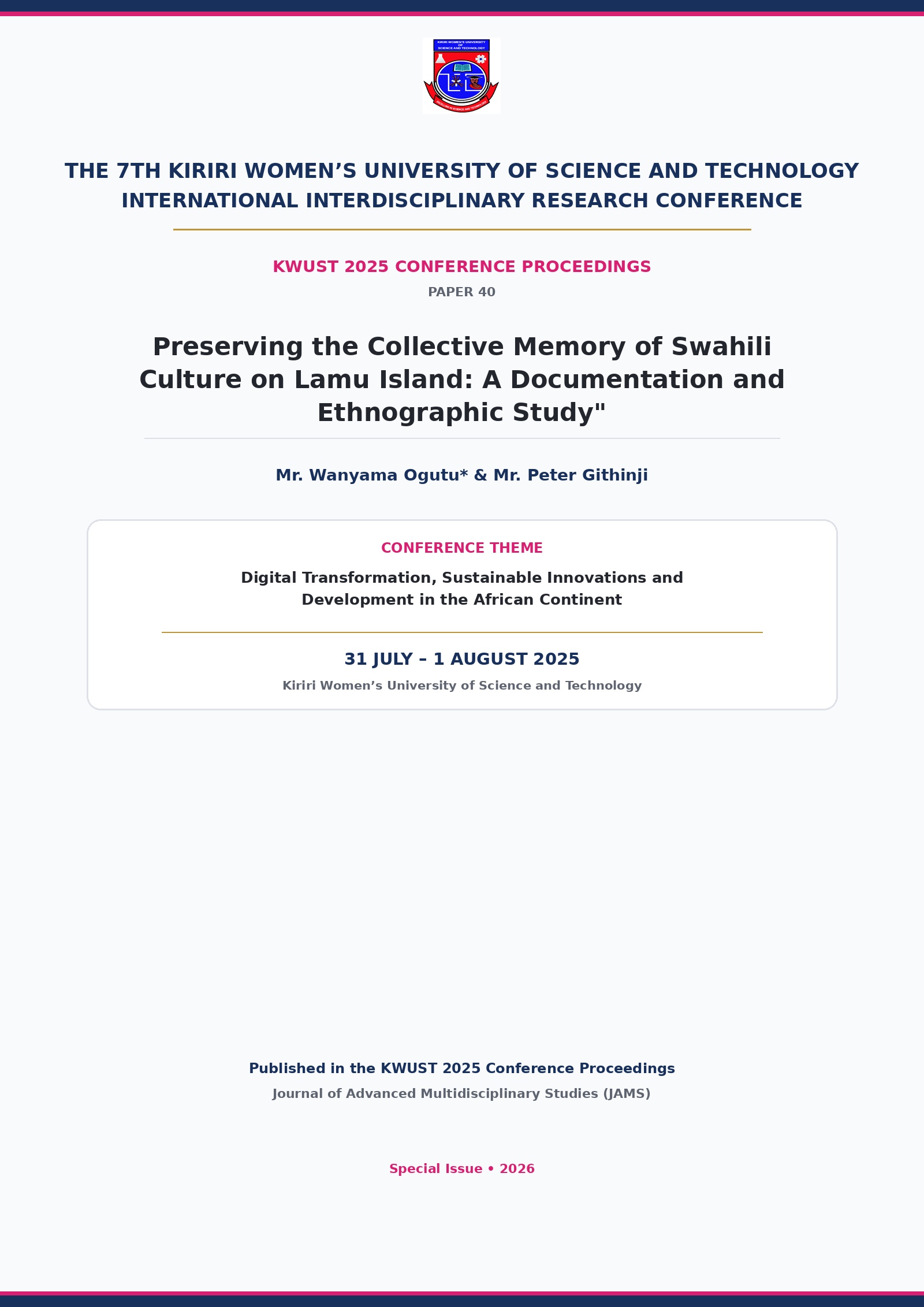 Cover Page