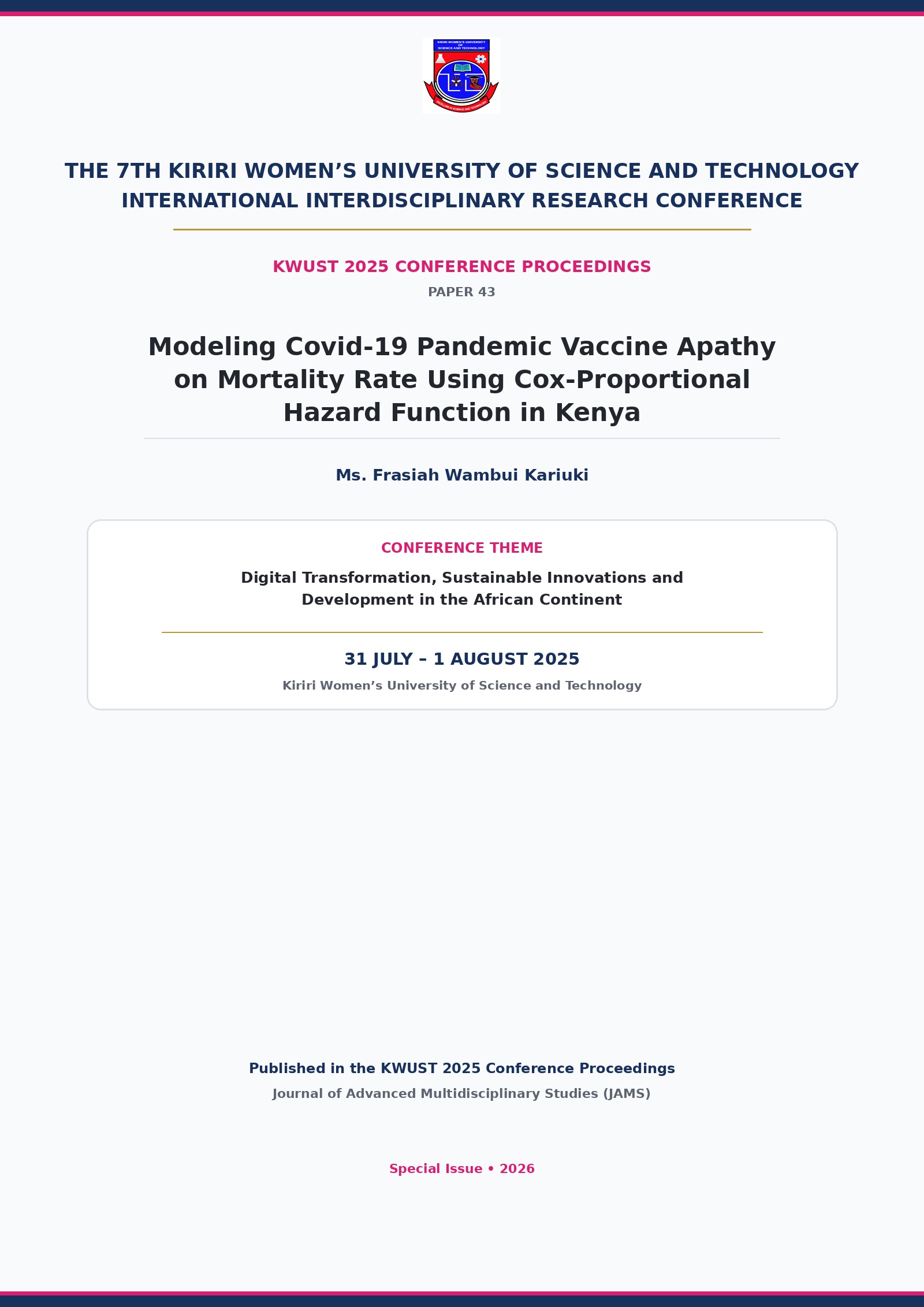 Cover Page